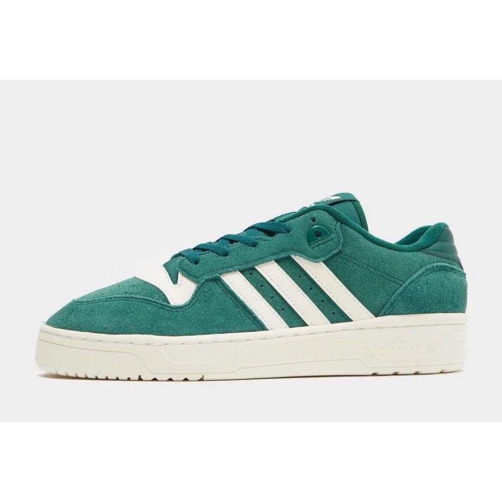 Size 10.5 - adidas Rivalry Low Sneakers Collegiate Green New - Picture 7 of 13